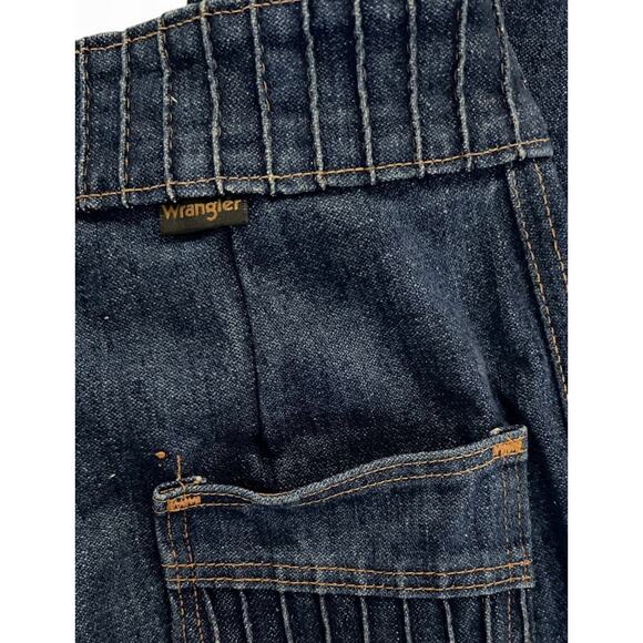 Vintage 70s S-M 28 High Rise Wrangler Jeans Blue Denim Flare USA 11/12 Jr Misses - Picture 5 of 8